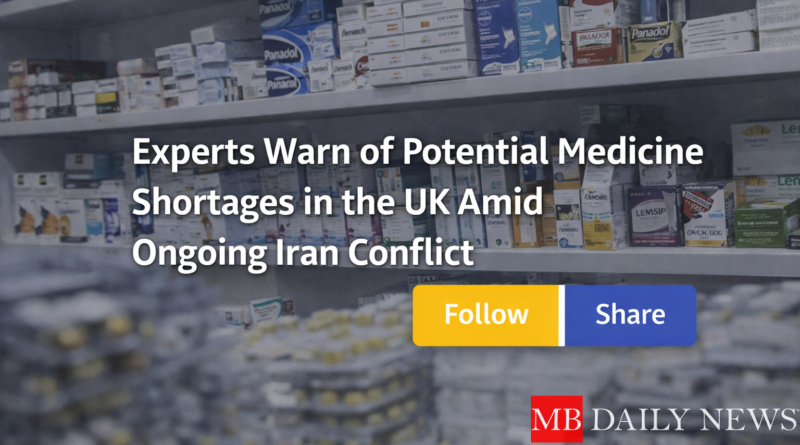 Experts Warn of Potential Medicine Shortages in the UK Amid Ongoing Iran Conflict