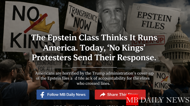 No Kings protests Epstein transparency