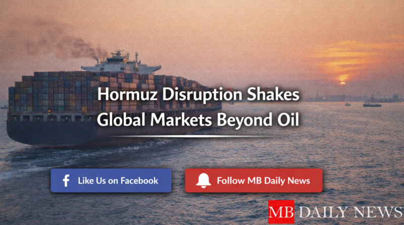 The Strait of Hormuz blockage is impacting shipping, supply chains, and global markets beyond oil. Explore the economic ripple effects.