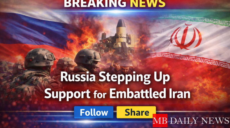 Russia is stepping up support for Iran through intelligence and military coordination as global tensions rise and alliances shift.