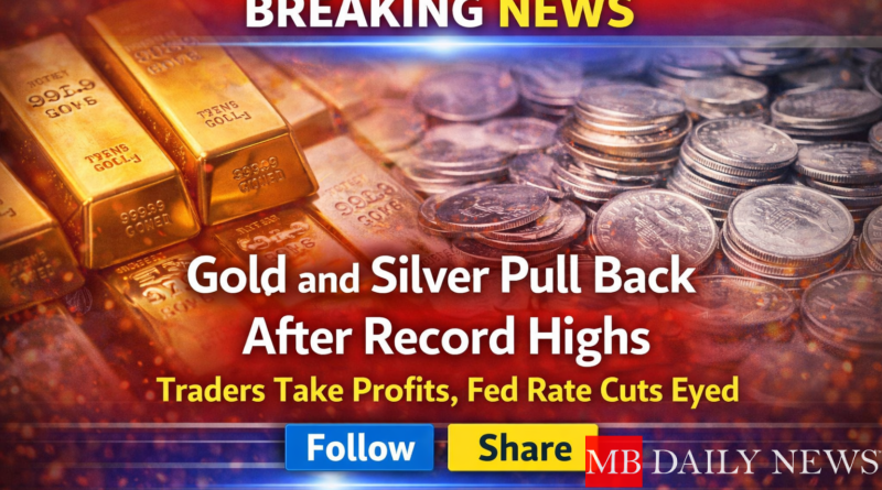gold silver prices drop