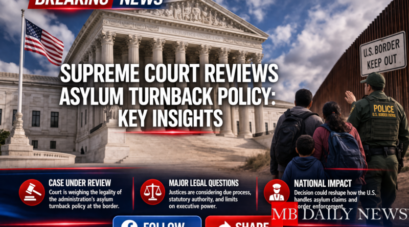 Supreme Court Reviews Asylum Turnback Policy: Key Insights