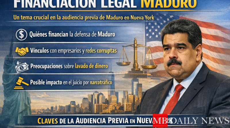 Financiación Legal Maduro La financiación legal, un tema crucial en la audiencia previa de Maduro en Nueva York