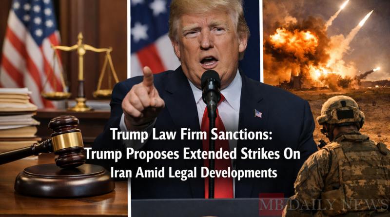 Trump Law Firm Sanctions: Trump Proposes Extended Strikes On Iran Amid Legal Developments