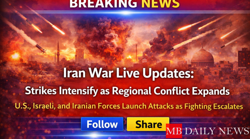 Iran war live updates show escalating strikes, rising casualties, and growing regional conflict as global tensions and oil prices surge.