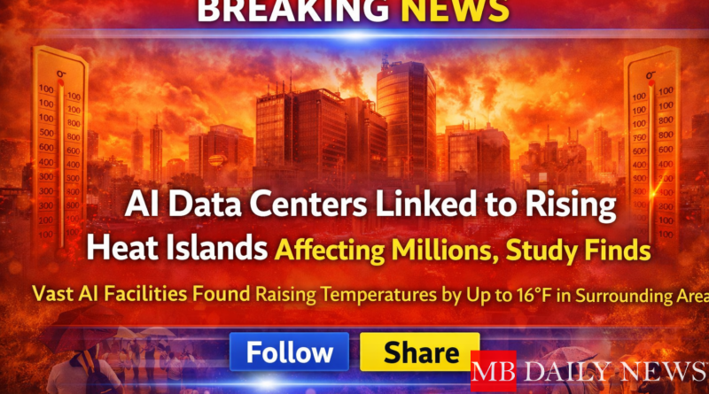 AI data centers heat islands