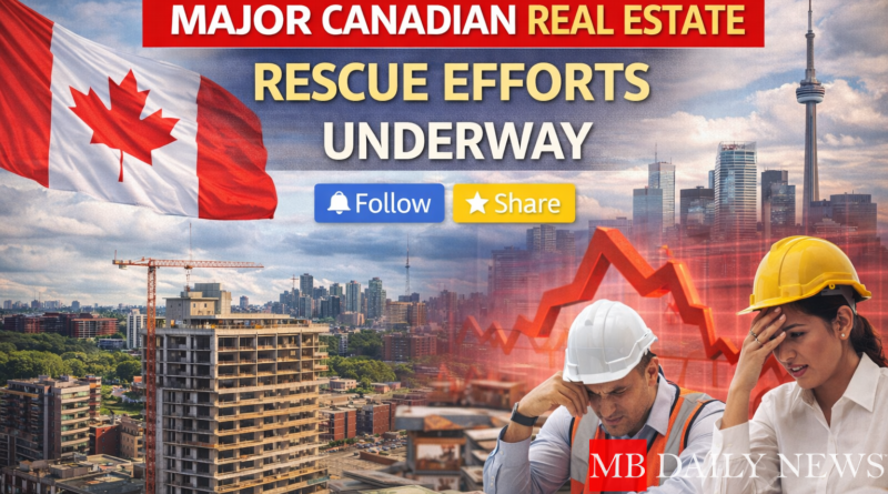 Canadian real estate bailout: Major Canadian Real Estate Rescue Efforts Underway