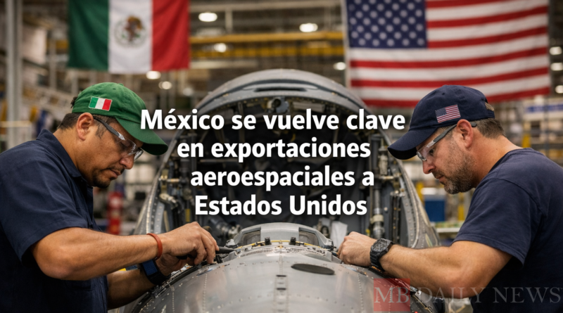 México se vuelve clave en exportaciones aeroespaciales a Estados Unidos