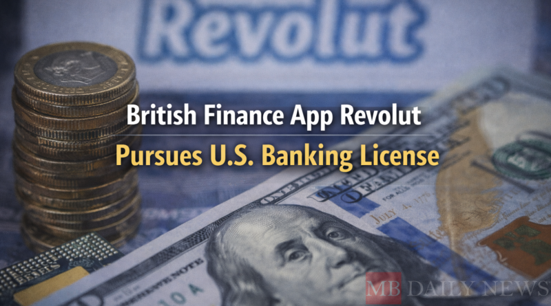 British Finance App Revolut Pursues U.s. Banking License