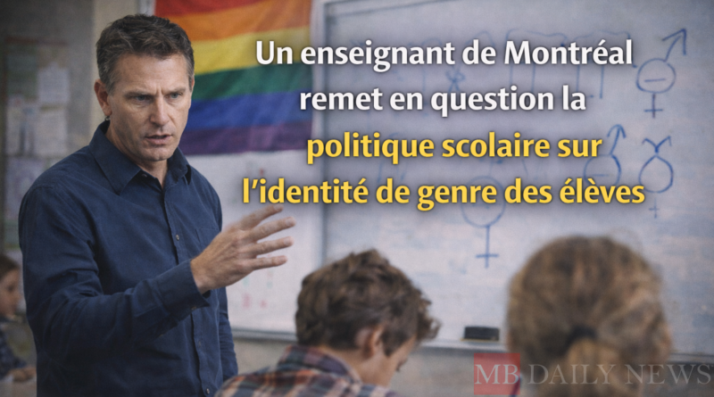 Un enseignant de Montréal remet en question la politique scolaire sur l'identité de genre des élèves