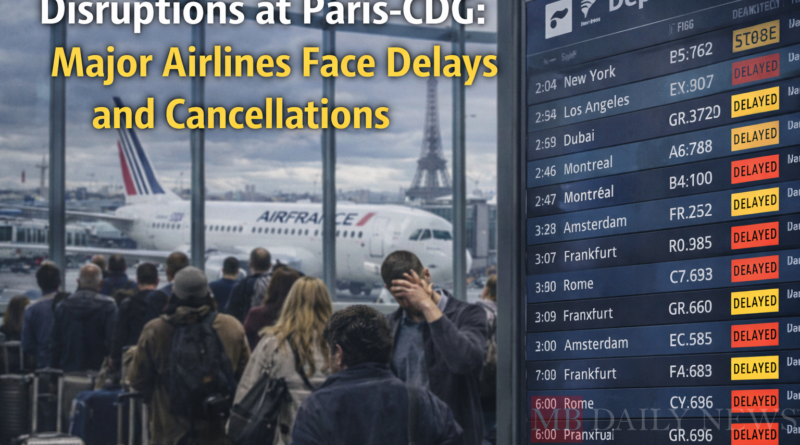 Paris-Cdg Delays And Cancellations: Disruptions at Paris-CDG: Major Airlines Face Delays and Cancellations