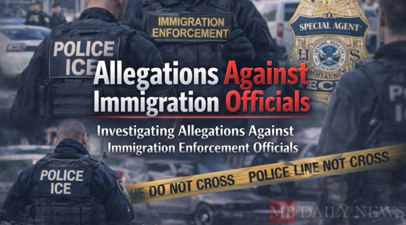 Allegations Against Immigration Officials: Investigating Allegations Against Immigration Enforcement Officials