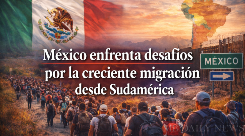 México enfrenta desafíos por la creciente migración desde Sudamérica