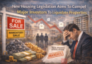 New Housing Legislation Aims To Compel Major Investors To Liquidate Properties