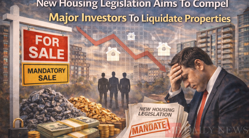 New Housing Legislation Aims To Compel Major Investors To Liquidate Properties