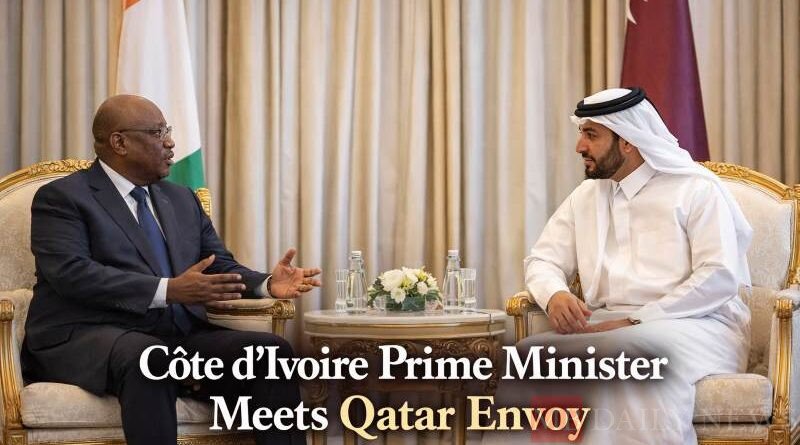 Cote d'Ivoire Prime Minister Meets Qatar Envoy