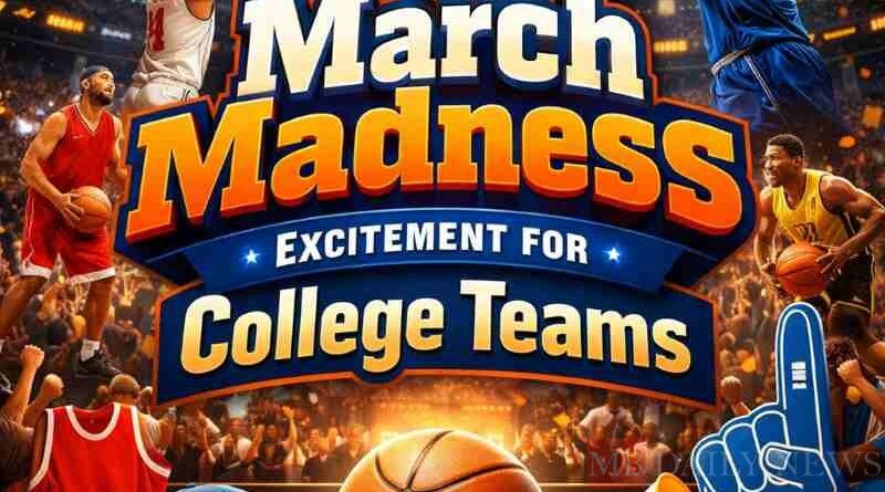 March Madness excitement for college teams