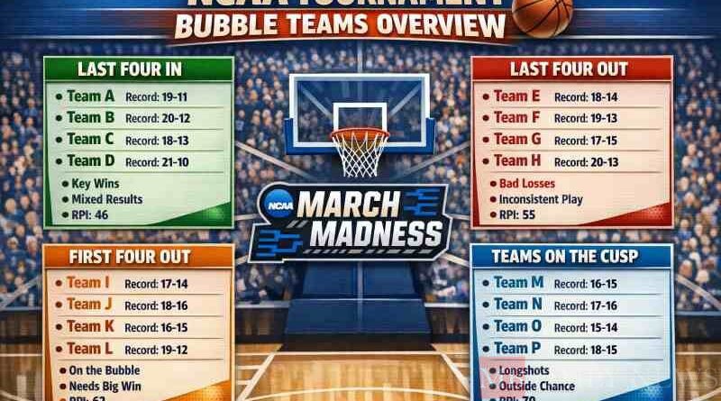 NCAA Tournament Bubble Teams Overview