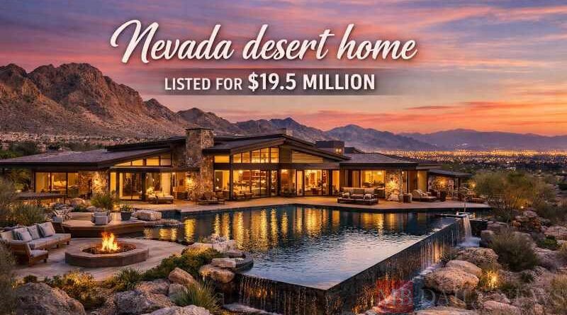 Nevada desert home listed for $19.5 million