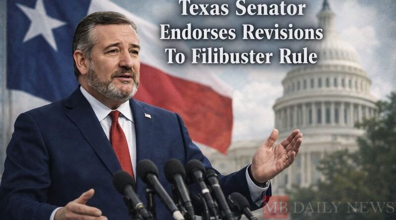 Texas Senator Endorses Revisions To Filibuster Rule