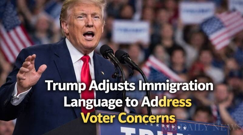 Trump Adjusts Immigration Language to Address Voter Concerns