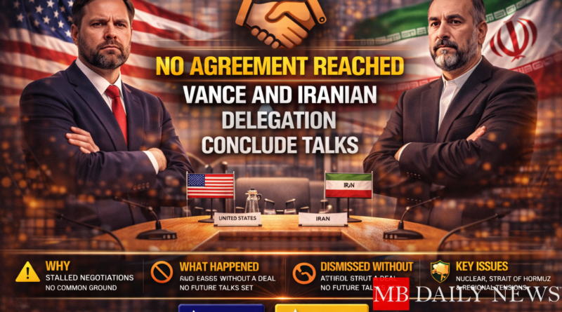 No Agreement Reached: Vance and Iranian Delegation Conclude Talks