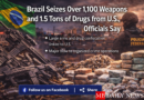 Brazil weapons drugs seizure surpasses 1,100 firearms and 1.5 tons of narcotics as officials cite links to international trafficking networks.