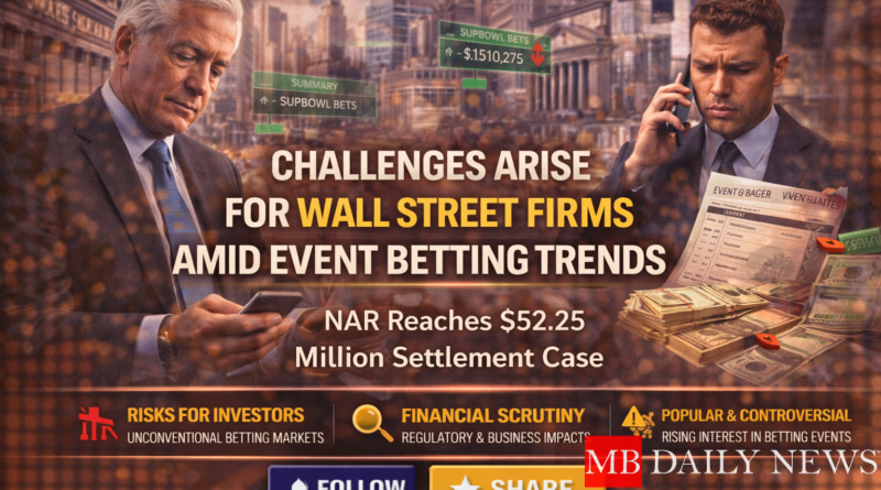 Challenges Arise for Wall Street Firms Amid Event Betting Trends
