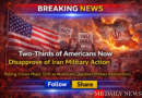 Americans disapprove Iran war