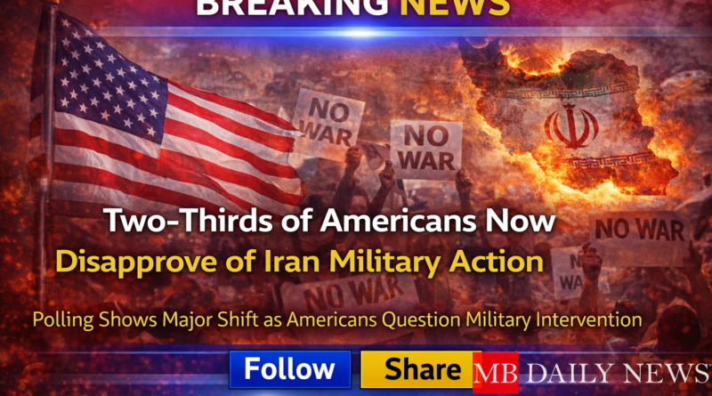 Americans disapprove Iran war