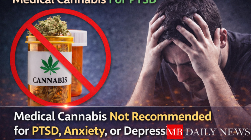 Medical Cannabis For PTSD: Medical Cannabis Not Recommended for PTSD, Anxiety, or Depression