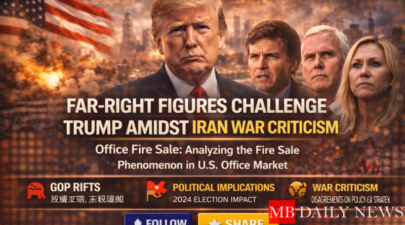 Far-Right Figures Challenge Trump Amidst Iran War Criticism