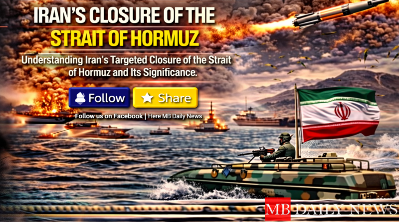 Iran's Closure Of The Strait Of Hormuz: Understanding Iran's Targeted Closure of the Strait of Hormuz and Its Significance