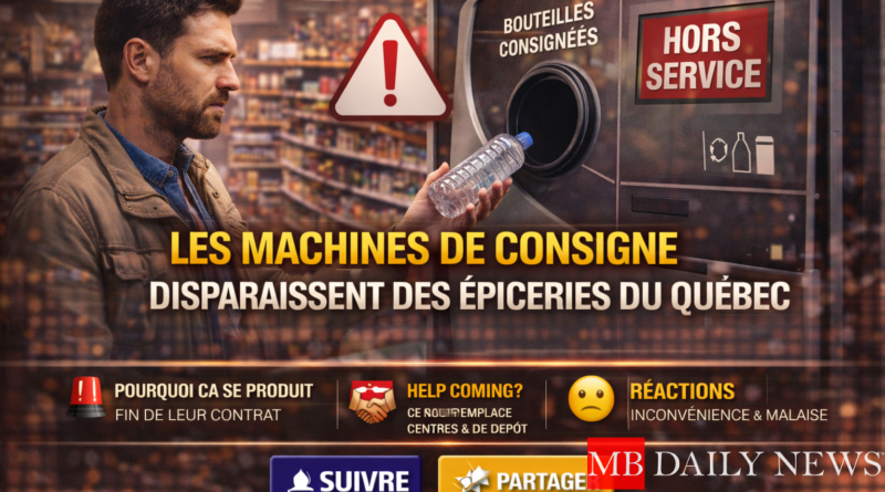Les machines de consigne disparaissent des épiceries du Québec