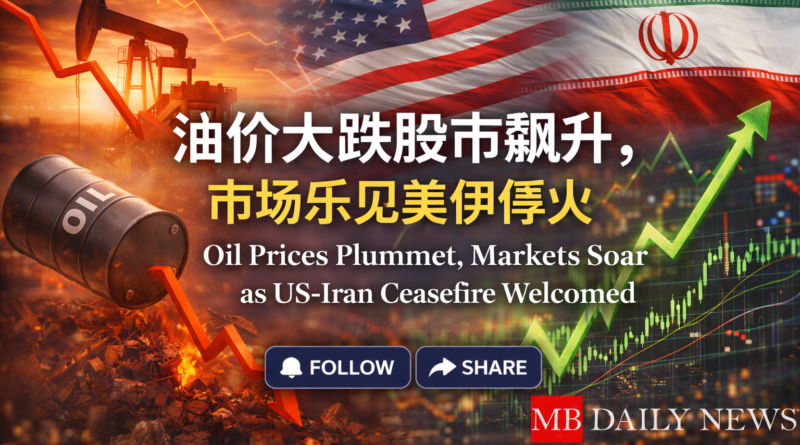 Oil prices drop, stock market rises