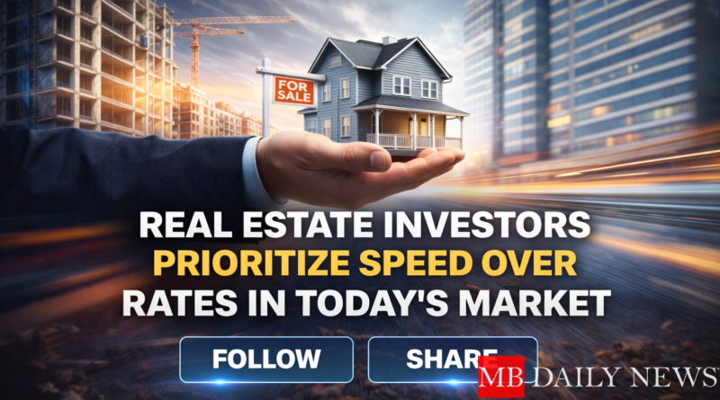 Real Estate Investors Prioritize Speed Over Rates in Today's Market