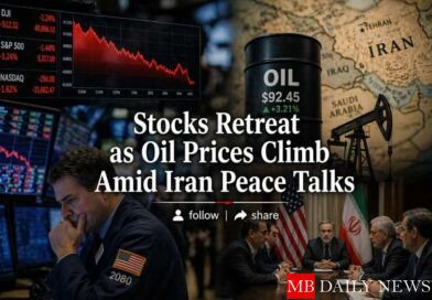 Stocks Retreat as Oil Prices Climb Amid Iran Peace Talks