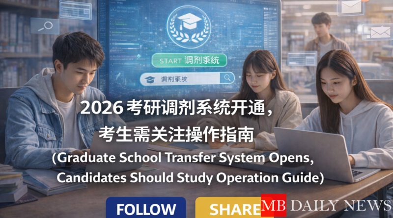 2026考研调剂系统开通，考生需关注操作指南