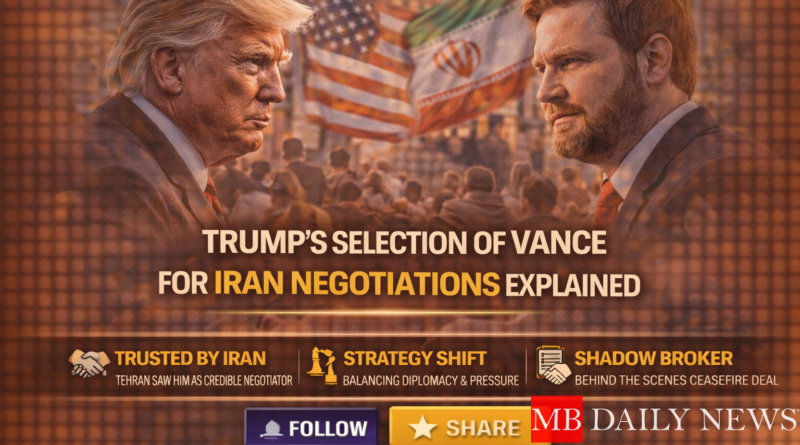 Trump Vance Iran Negotiations: Trump's Selection of Vance for Iran Negotiations Explained