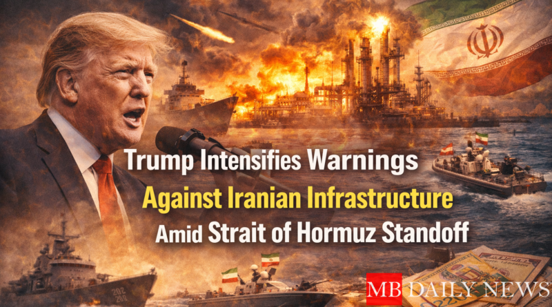 Trump Intensifies Warnings Against Iranian Infrastructure Amid Strait of Hormuz Standoff