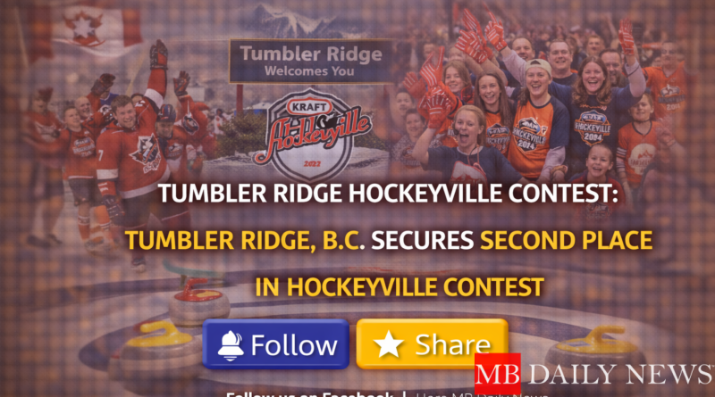 Tumbler Ridge Hockeyville contest: Tumbler Ridge, B.C. Secures Second Place in Hockeyville Contest