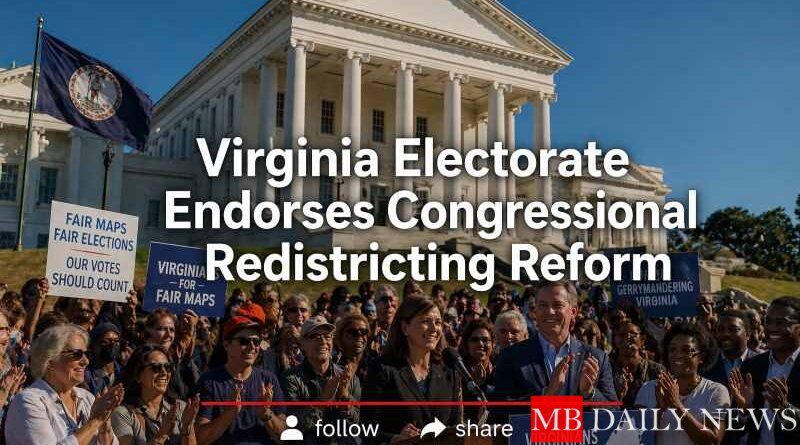 Virginia Electorate Endorses Congressional Redistricting Reform