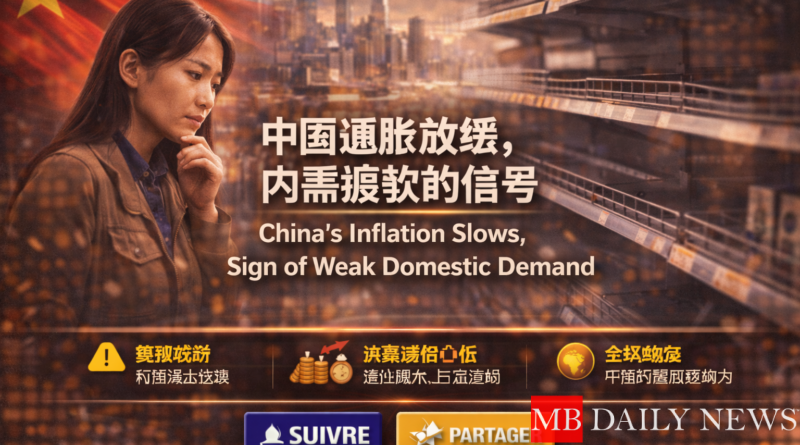 中国通胀放缓，内需疲软的信号