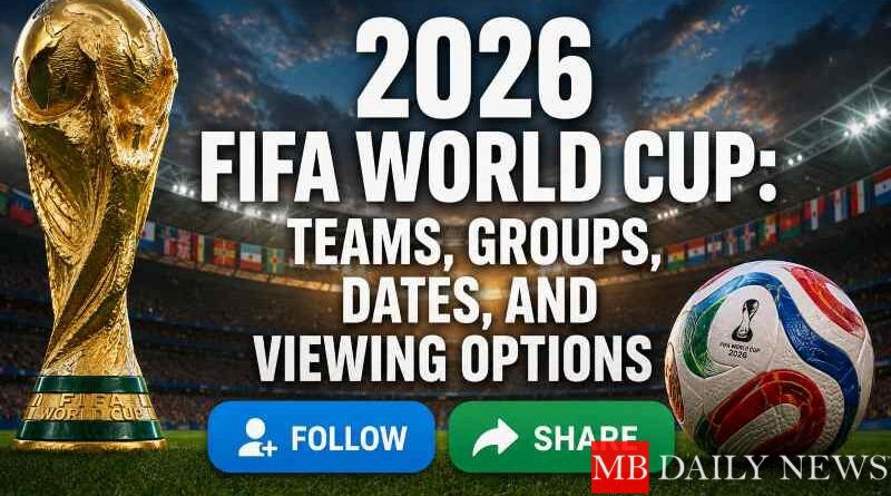 2026 FIFA World Cup: Teams, Groups, Dates, and Viewing Options