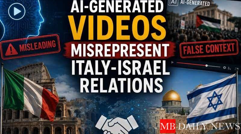 AI-Generated Videos Misrepresent Italy-Israel Relations