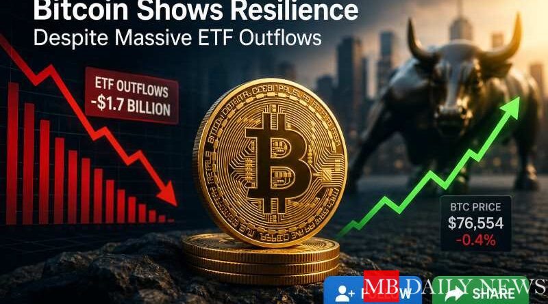 Bitcoin Shows Resilience Despite Massive ETF Outflows