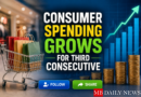 Consumer Spending Grows for Third Consecutive