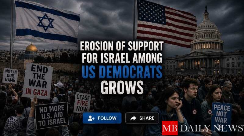 Erosion of Support for Israel Among US Democrats Grows