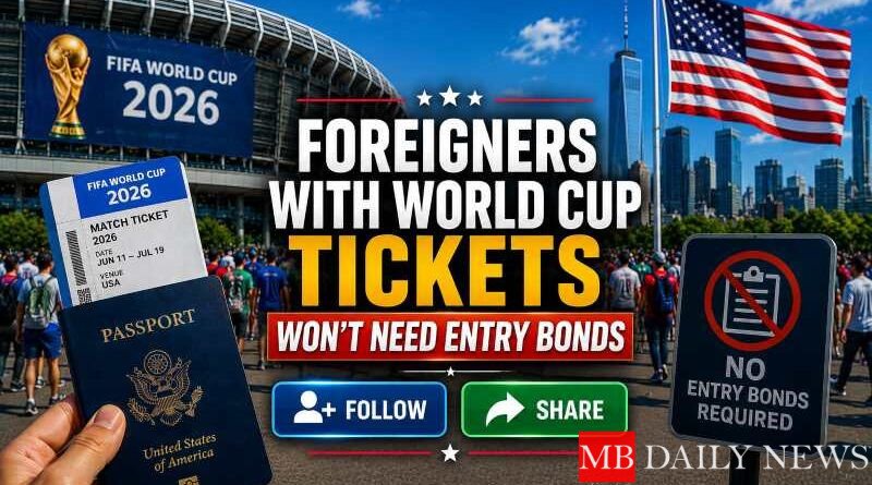Foreigners With World Cup Tickets Won’t Need Entry Bonds