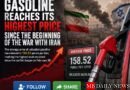 Gasoline Reaches Its Highest Price Since the Beginning of the War With Iran